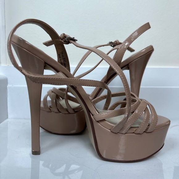 Chinese Laundry Women's Tippy Top Platform Nude Heels Size EU 40/US 9 (GUC) - Picture 8 of 12